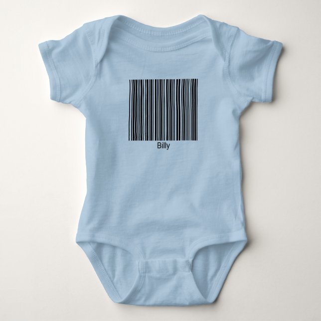 Billy Personalised Functional Barcode Tee (Front)