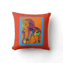 "Billy"  Plays the Horn Pillow