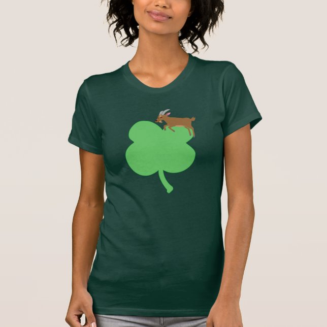 Billy Swags St. Patricks Day Goat Themed Shirt (Front)