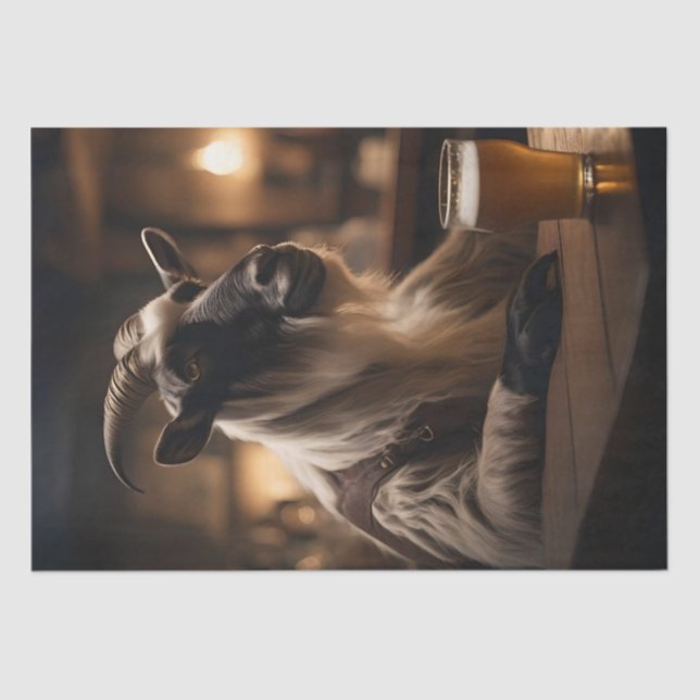 Billy the Kid: A Goat Walks into a Bar, Tissue Paper (Front)