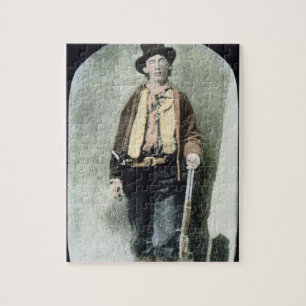 Billy the Kid (coloured engraving) Jigsaw Puzzle