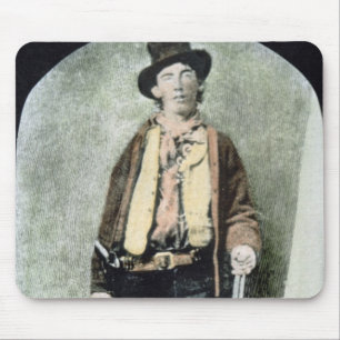 Billy the Kid (coloured engraving) Mouse Pad