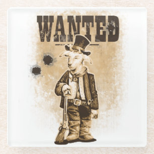 Billy the Kid Glass Coaster