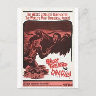 Billy the Kid Vs Dracula movie postcard
