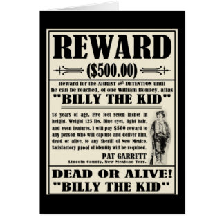 Billy the Kid Wanted Poster