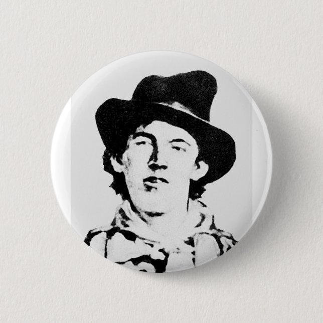 Billy The Kid ~ William H. Bonney / Outlaw 6 Cm Round Badge (Front)
