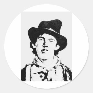 Billy The Kid ~ William H. Bonney / Outlaw Classic Round Sticker