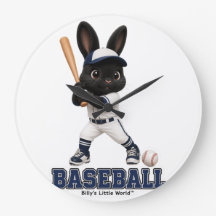 Billy the Rabbit Baseball Cute Sports Bunny
