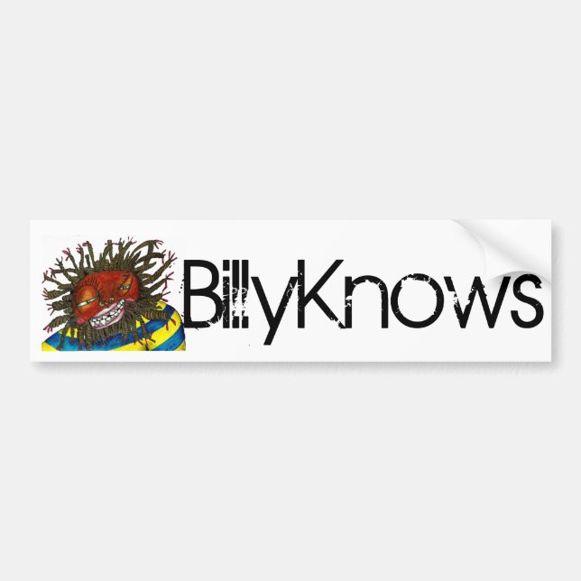 BillyKnows Bumper Sticker (Front)
