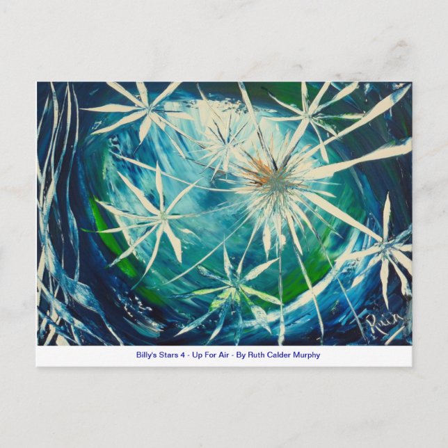 Billy's Stars 4 - Up For Air -  Ruth Calder Murphy Postcard (Front)