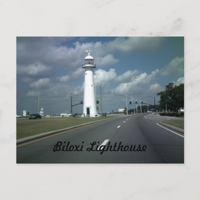 Biloxi Lighthouse Postcard (Front)