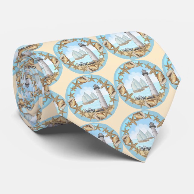 Biloxi Lighthouse tie (Rolled)