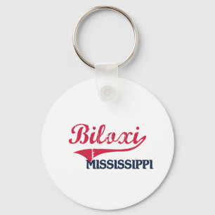 Biloxi Mississippi City Classic Key Ring