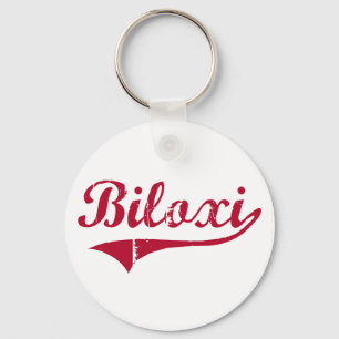 Biloxi Mississippi Classic Design Key Ring