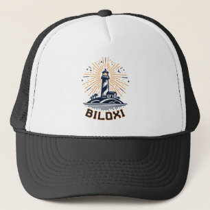 Biloxi Mississippi Lighthouse Sunrise Trucker Hat