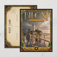 Biloxi Mississippi Vintage Art Deco Golden Age