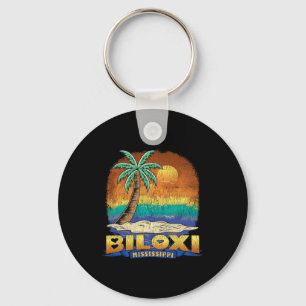 Biloxi Mississippi Vintage Distressed Souvenir Key Ring