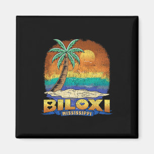 Biloxi Mississippi Vintage Distressed Souvenir Magnet