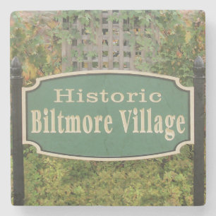 Biltmore Village Sign, Asheville, NC. Coaster