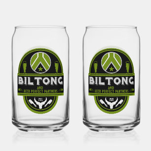 Biltong And Beer Can Glass