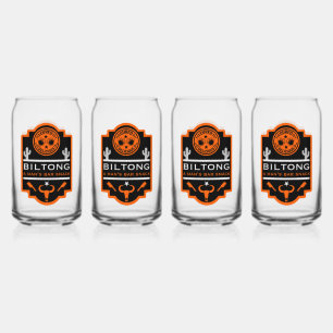 Biltong And Beer Can Glass