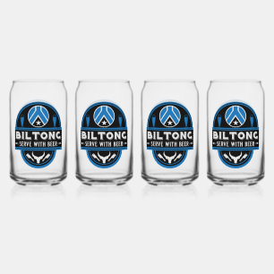 Biltong And Beer Can Glass