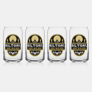 Biltong And Beer Can Glass