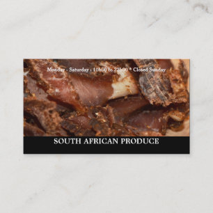 Biltong jerkey South African business Business Card