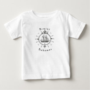 Bimini Bahamas Nautical Sailing Compass Cruising Baby T-Shirt