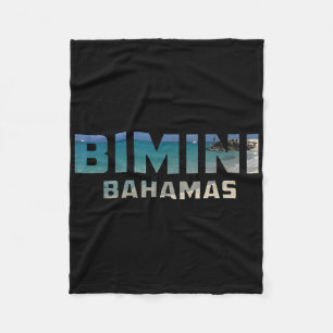Bimini Bahamas Tropical Island Beach Fleece Blanket