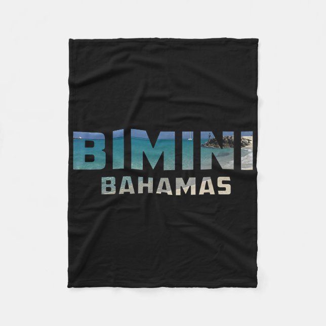 Bimini Bahamas Tropical Island Beach  Fleece Blanket (Front)