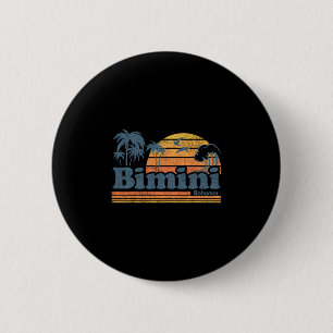 Bimini Hamas Beach Summer Vacation Sun Vintage 70' 6 Cm Round Badge