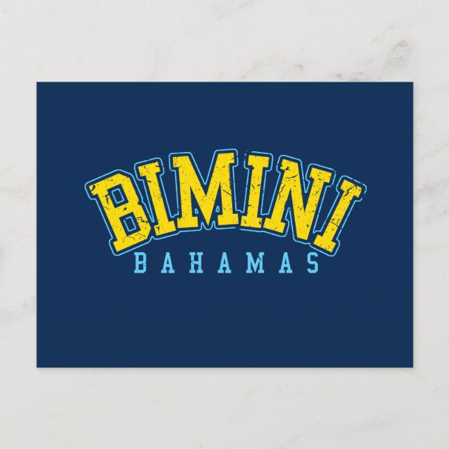 Bimini Island Bahamas Postcard Vacation Cruise (Front)