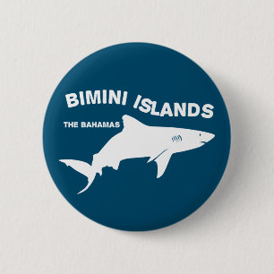 Bimini Islands Scuba Diving With Sharks - Bahamas 6 Cm Round Badge