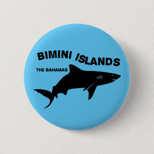 Bimini Islands Scuba Diving With Sharks - Bahamas 6 Cm Round Badge