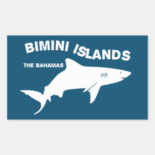 Bimini Islands Scuba Diving With Sharks - Bahamas Rectangular Sticker
