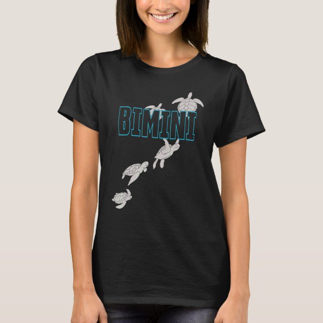 Bimini Sea Turtles Scuba Diving With Turtles 1 T-Shirt (Front)