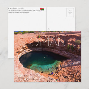 Bimmah Sinkhole, Oman Travel Postcard