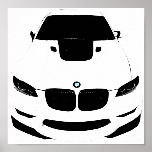 ~Bimmer~ POP ART AUTO POSTER, CUSTOMIZE IT! Poster (Front)