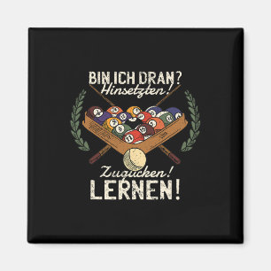 Bin Ich Dran Sitten! Zugucken! Learn! Billiards Sn Magnet