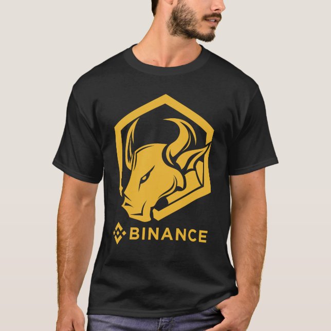 Binance Coin Smart Chain (BNB / BSC) Crypto Bull T-Shirt (Front)
