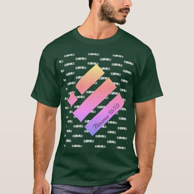 BINANCE USD CRYPTO CURRENCY LOGO T-Shirt (Front)