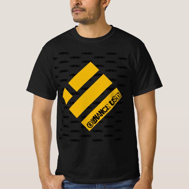 BINANCE USD CRYPTO CURRENCY LOGO T-Shirt (Front)