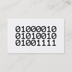 BINARY BRO BUSINESS CARD