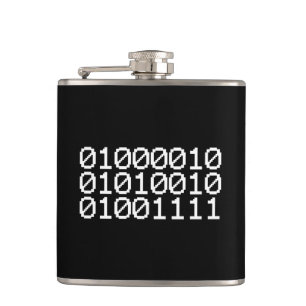 BINARY BRO HIP FLASK