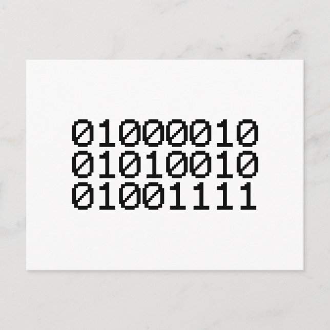 BINARY BRO POSTCARD (Front)