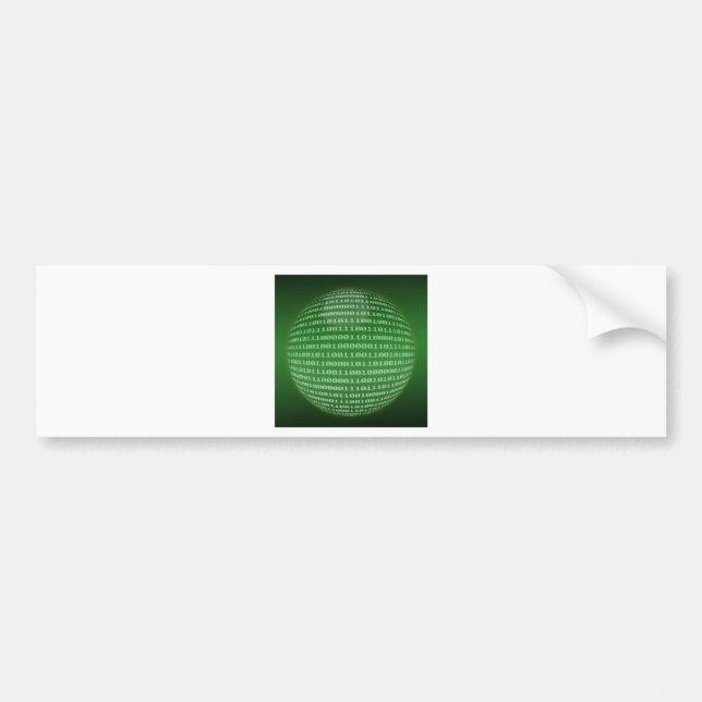 Binary Code Bumper Sticker (Front)