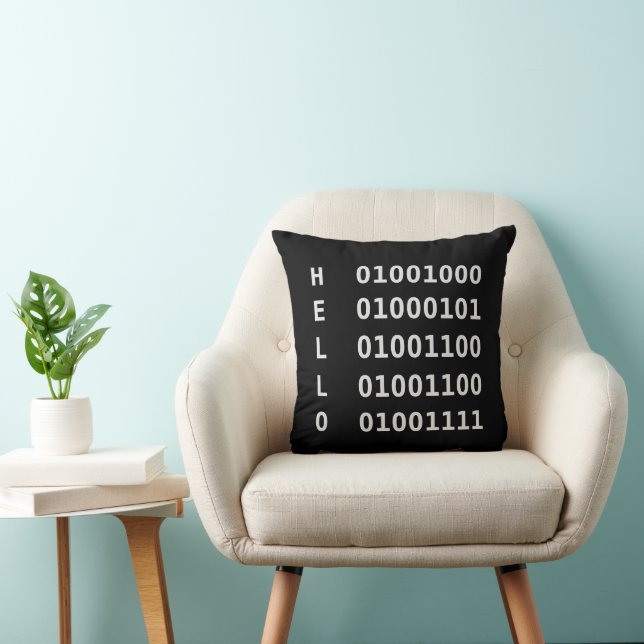 Binary Code Cushion (Chair)