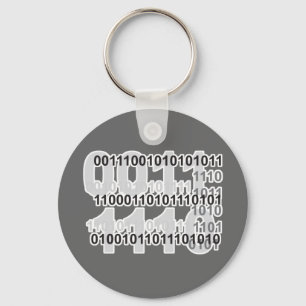 binary code design key ring