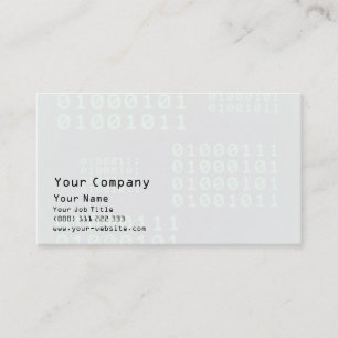 Binary code for GEEK Business Card